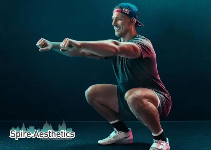 Image of man build leg muscle Billericay through exercise
