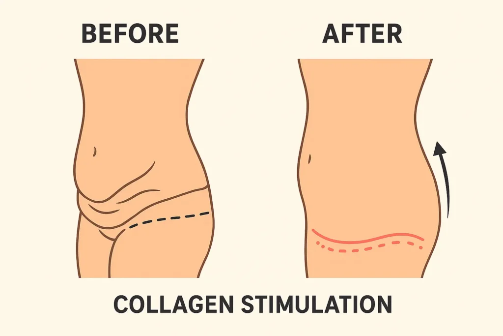 Before and after results for sagging skin after weight loss injections Billericay