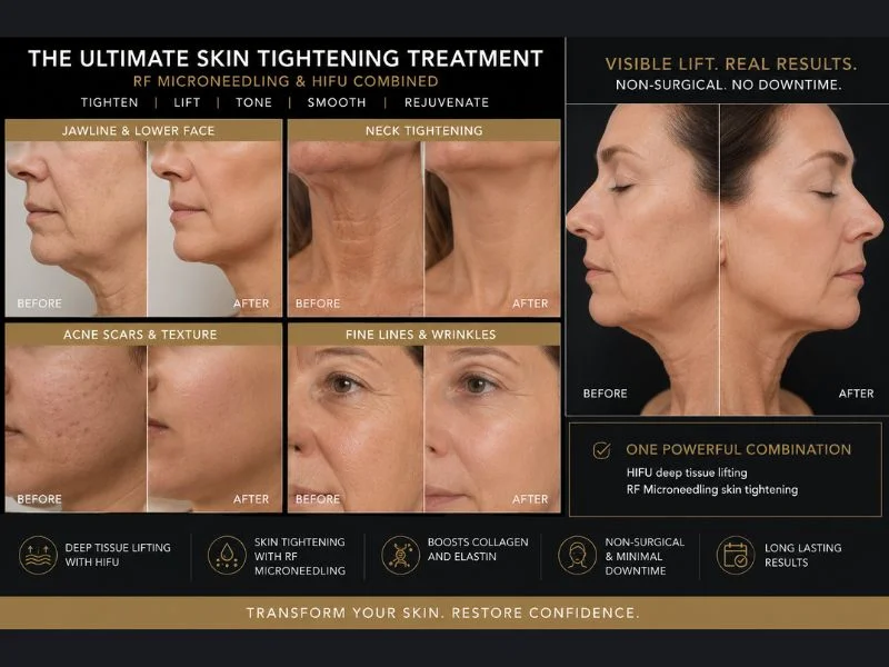 Results of combined treatment for the ultimate skin tightening treatment Billericay
