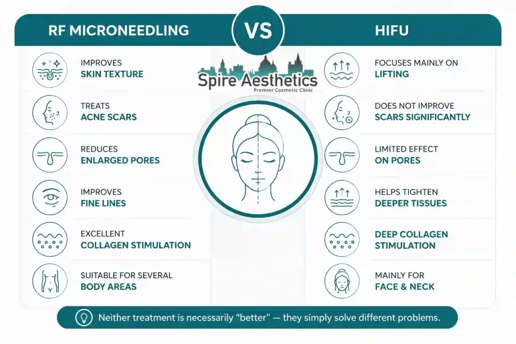 RF Microneedling vs HIFU: Which Treatment Gives Better Results Billericay?